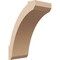 Ekena Millwork 5-inch W x 8-inch D x 12-inch H Lafayette Rough Cedar Woodgrain TimberThane Knee Brace, Primed BRCUR05X08X12LFTRCPR - alternate 1